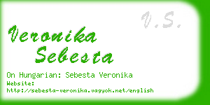veronika sebesta business card